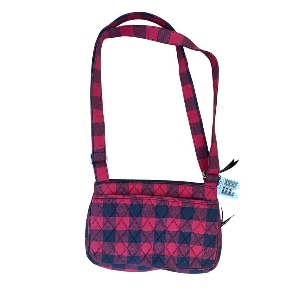 Vera Bradley Little Hipster Red Black Buffalo Check New with tags Classic Quilt